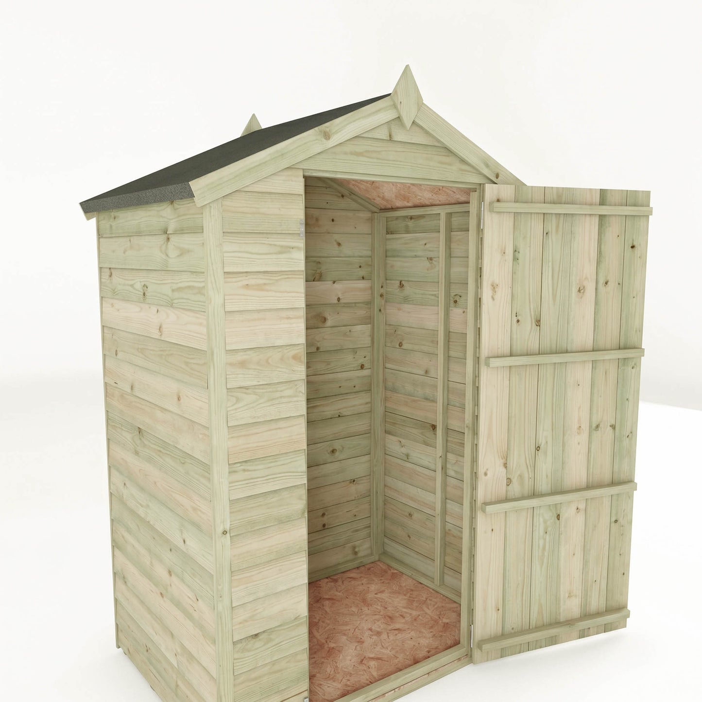 Overlap Apex Shed - Windowless 4'x3'
