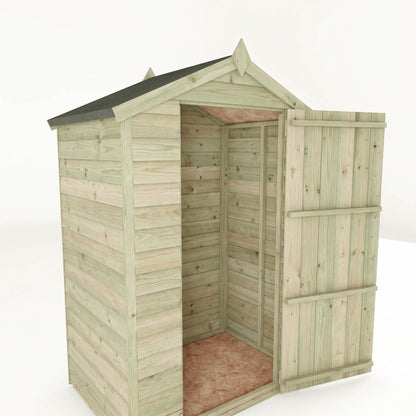Overlap Apex Shed - Windowless 4'x3'