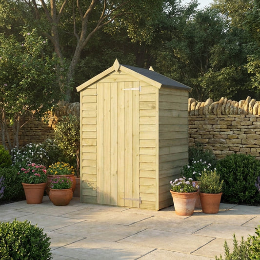 Overlap Apex Shed - Windowless 4'x3'