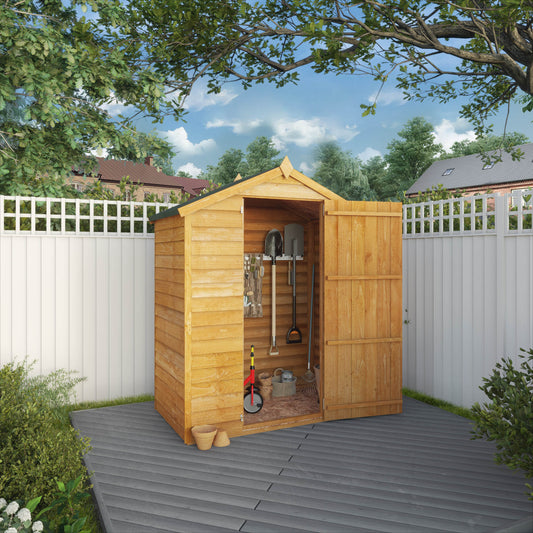 Overlap Apex Shed - Windowless 3'x5'