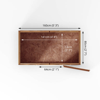 Overlap Apex Shed - Windowless 3'x5'