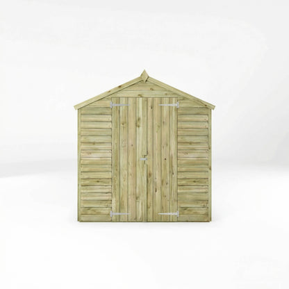 Overlap Apex Shed Double Door - Windowless 4'x6'