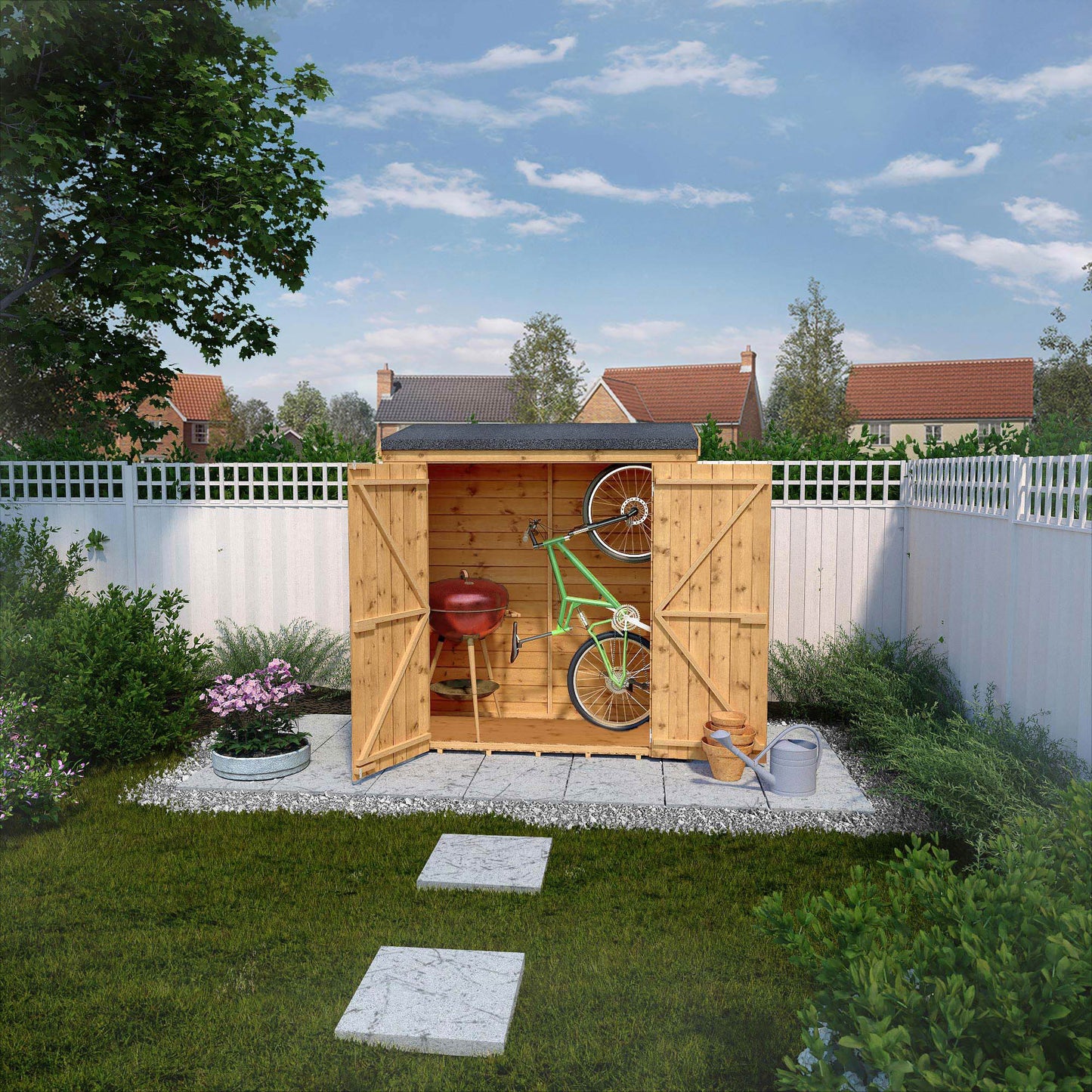 Mercia Shiplap Pent Storage 6'x2'6"