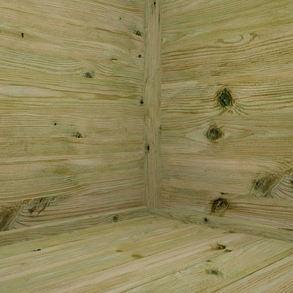 Mercia Dip Treated Shiplap Apex Shed 4'x6' - Front Windows