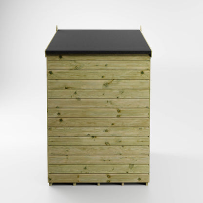 Mercia Dip Treated Shiplap Apex Shed 4'x6' - Front Windows