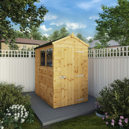 Mercia Dip Treated Shiplap Apex Shed 6'x4'