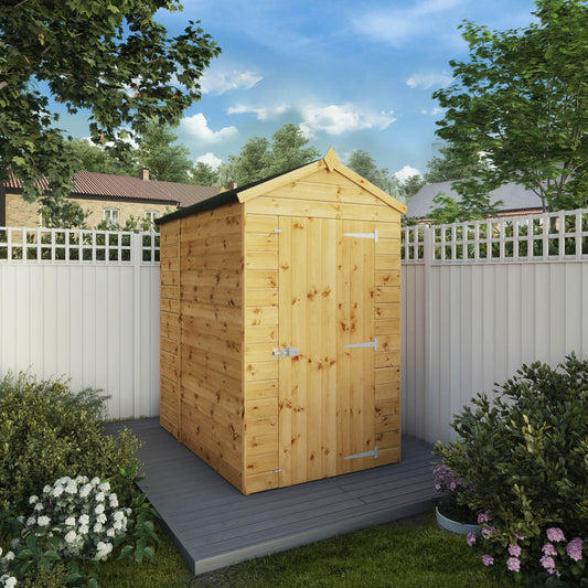 Mercia Dip Treated Shiplap Apex Shed 6'x4' - Windowless