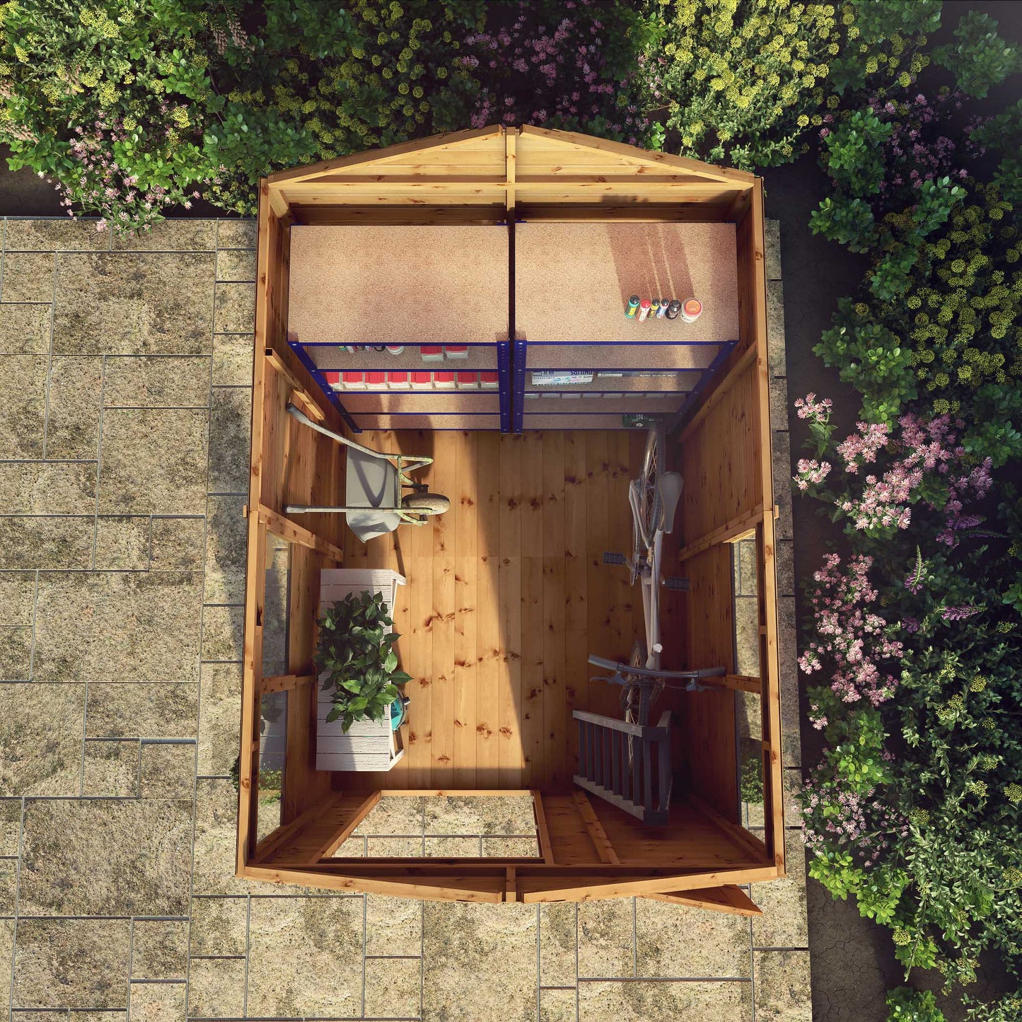 Mercia Dip Treated Shiplap Apex Shed 8'x6'