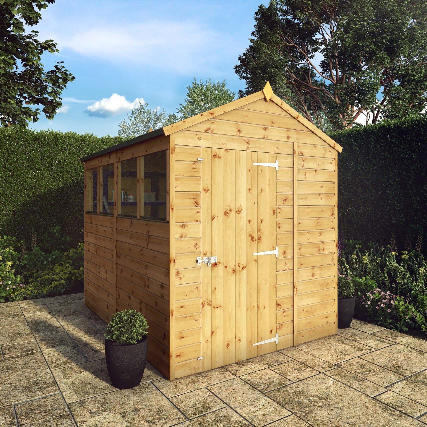 Mercia Dip Treated Shiplap Apex Shed 8'x6'