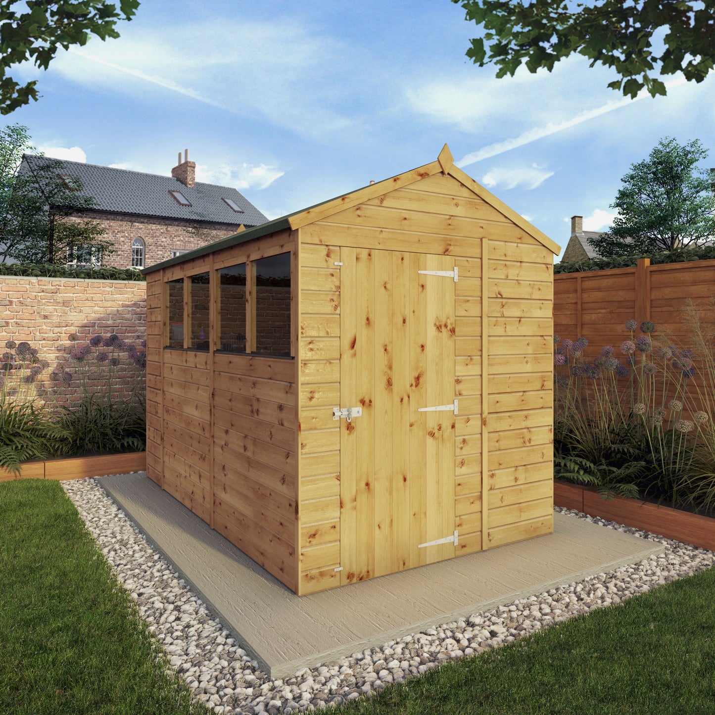 Mercia Dip Treated Shiplap Apex Shed 10'x6'