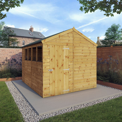 Mercia Dip Treated Shiplap Apex Shed 10'x8'