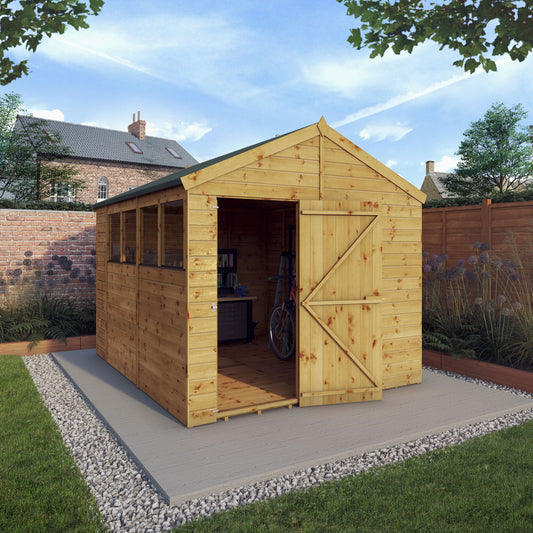 Mercia Dip Treated Shiplap Apex Shed 10'x8'