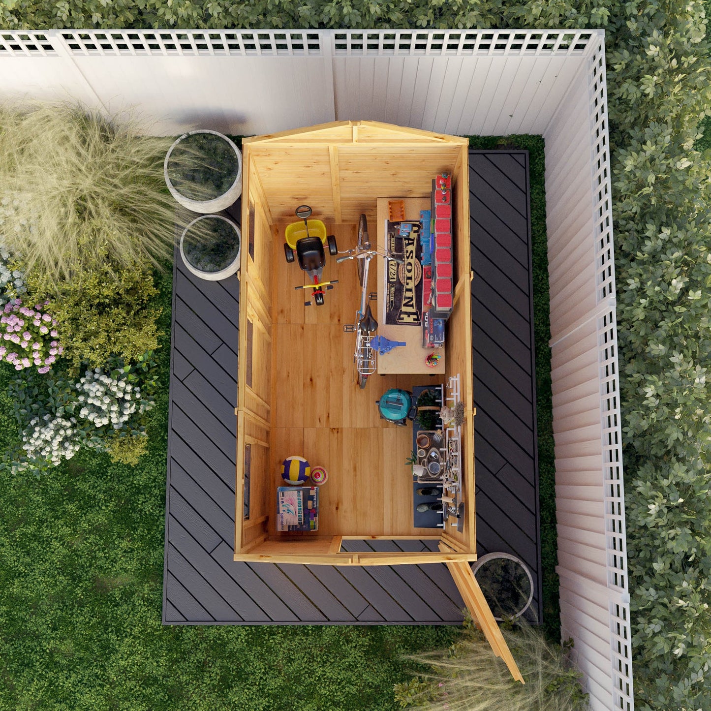 Mercia Dip Treated Shiplap Apex Shed 9'x5'