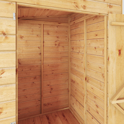 Mercia Dip Treated Shiplap Pent Shed 4'x4' Windowless