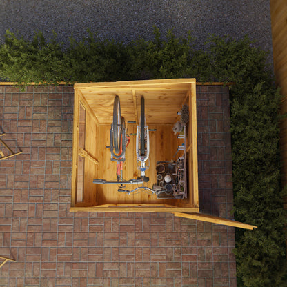 Mercia Dip Treated Shiplap Pent Shed 4'x4' Windowless