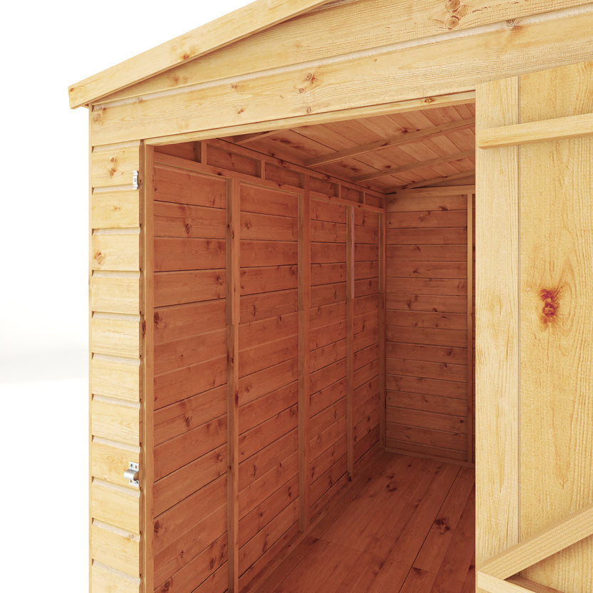 Mercia Dip Treated Shiplap Pent Shed 8'x4' Windowless