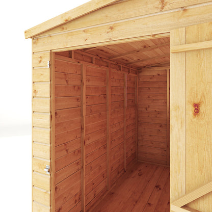 Mercia Dip Treated Shiplap Pent Shed 8'x4' Windowless