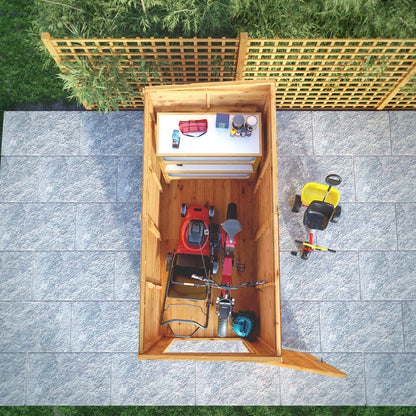 Mercia Dip Treated Shiplap Pent Shed 8'x4' Windowless