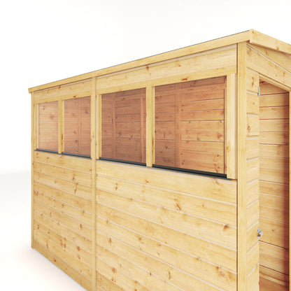 Mercia Dip Treated Shiplap Pent Shed 8'x4'