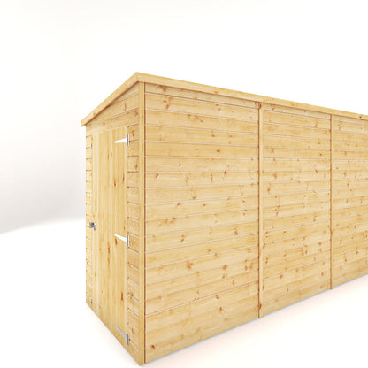 Mercia Dip Treated Shiplap Pent Shed 12'x4' Windowless