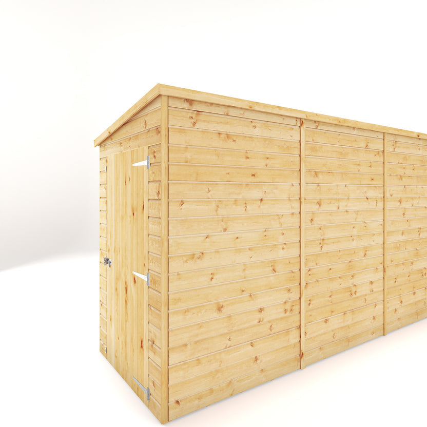 Mercia Dip Treated Shiplap Pent Shed 12'x4'