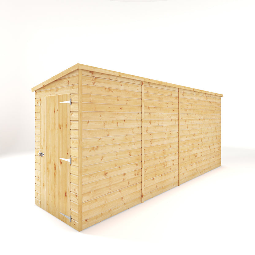 Mercia Dip Treated Shiplap Pent Shed 16'x4'