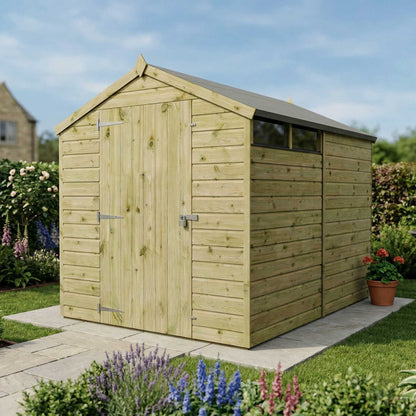 Mercia Dip Treated Shiplap Security Apex Shed 8'x6'