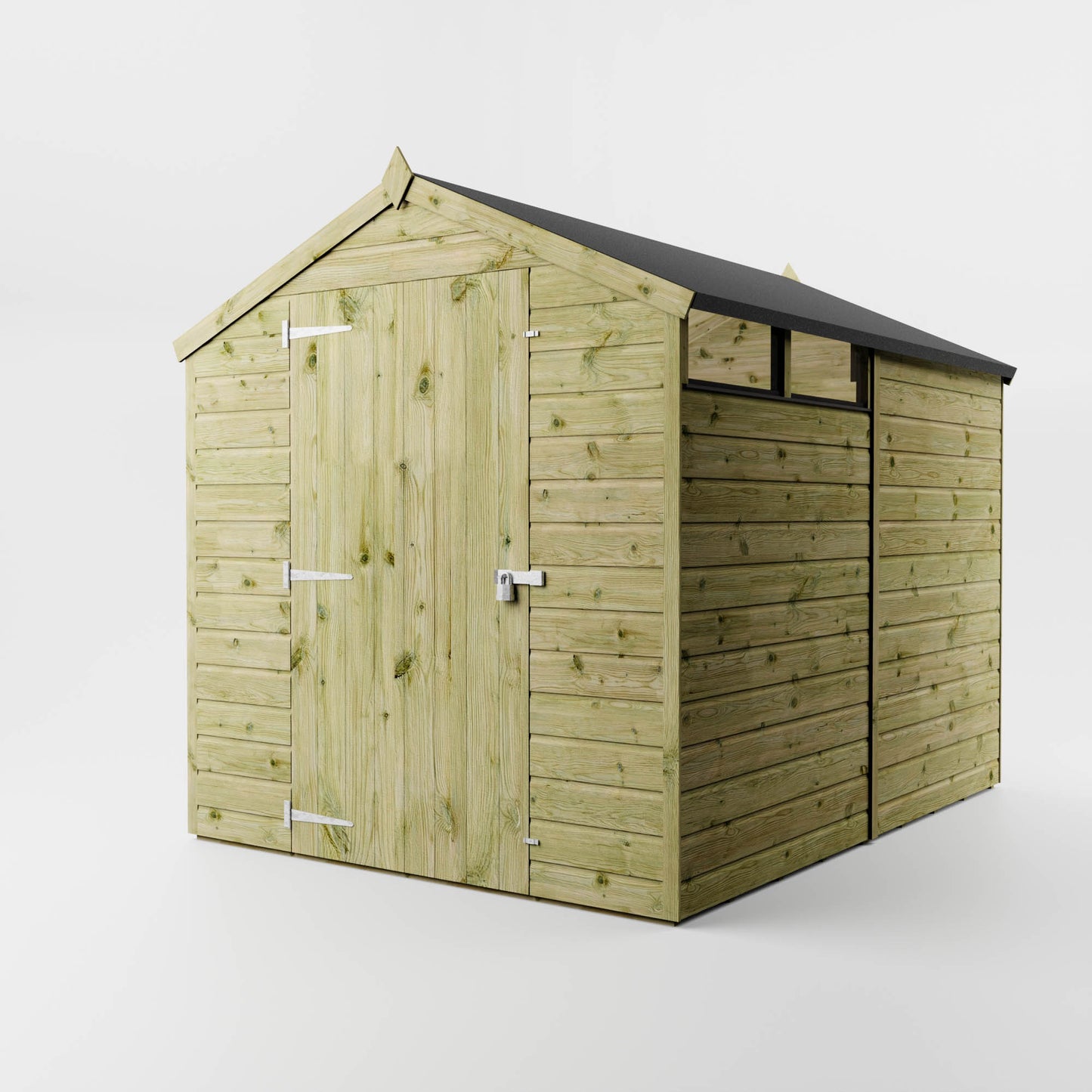 Mercia Dip Treated Shiplap Security Apex Shed 8'x6'