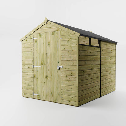 Mercia Dip Treated Shiplap Security Apex Shed 8'x6'
