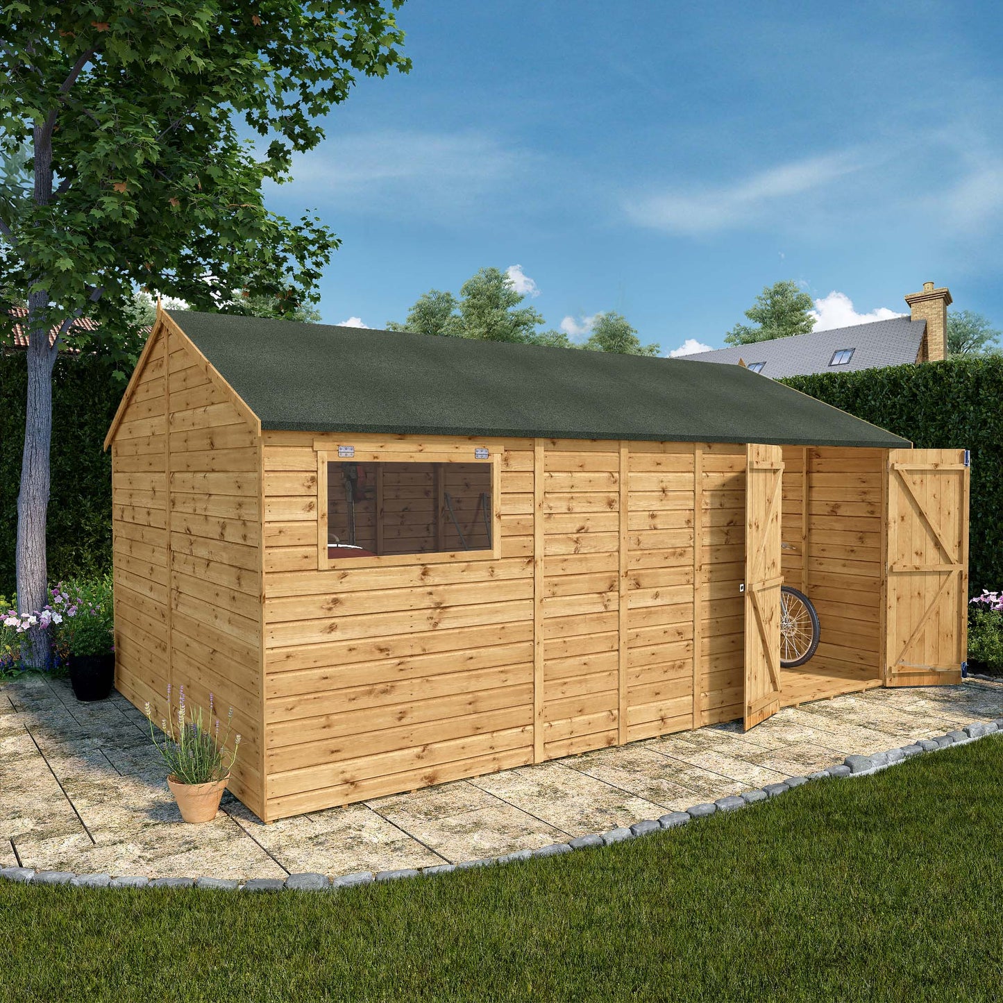 Mercia Premium Shiplap Reverse Apex Workshop 16'x10'