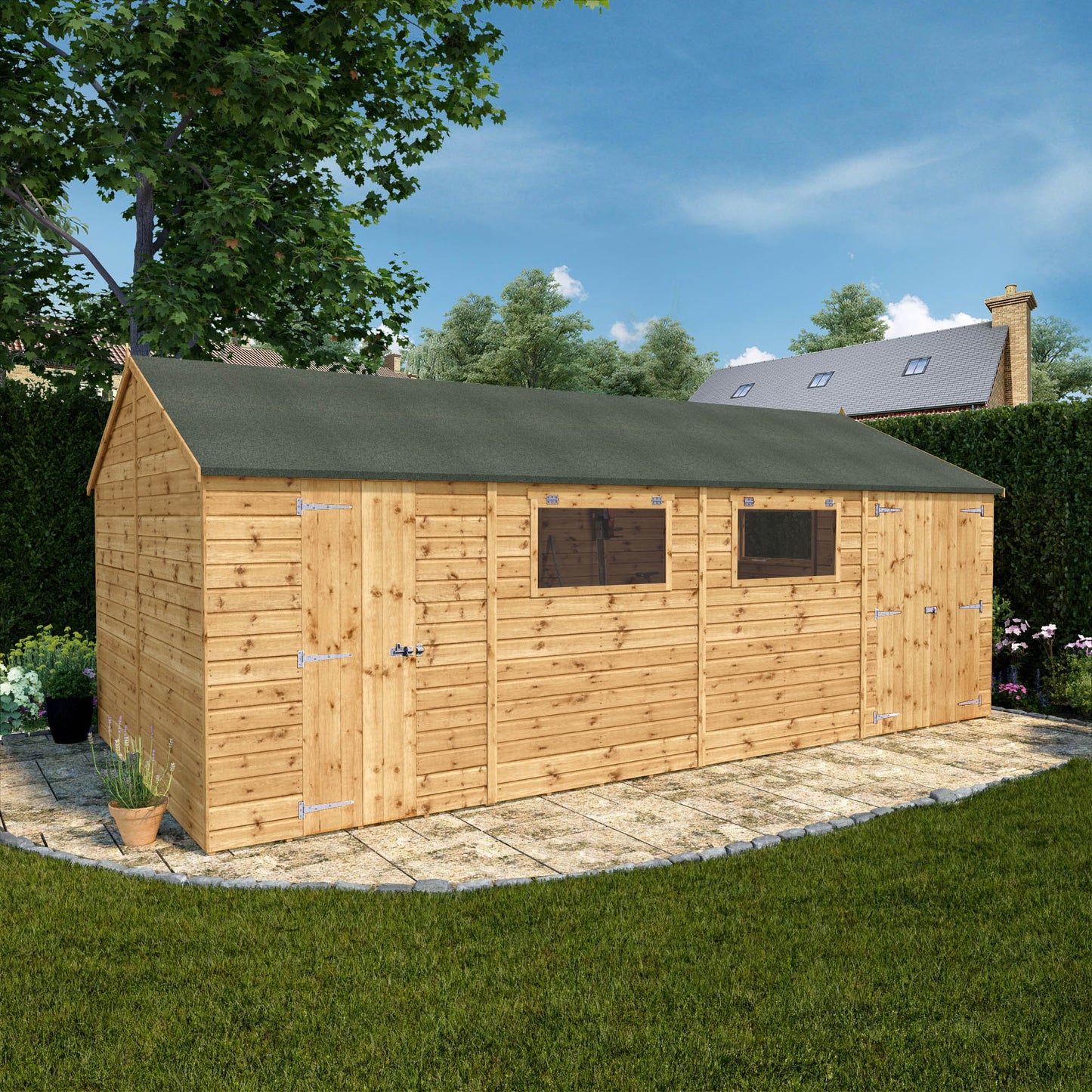 Mercia Premium Shiplap Reverse Apex Workshop 20'x10'