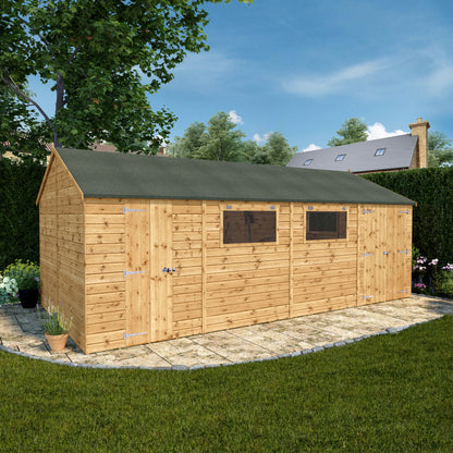 Mercia Premium Shiplap Reverse Apex Workshop 20'x10'