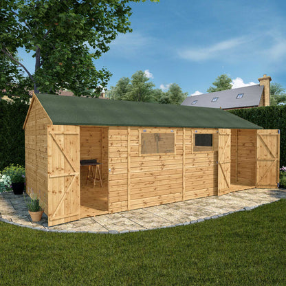 Mercia Premium Shiplap Reverse Apex Workshop 20'x10'