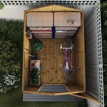 Mercia Dip Treated Shiplap Security Apex Shed 8'x6'