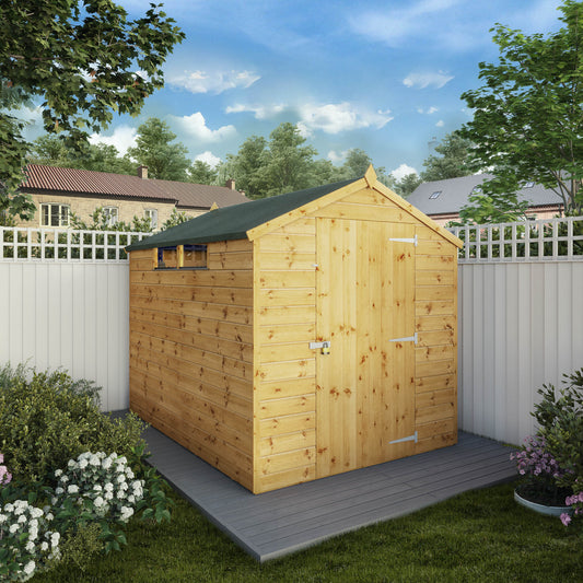 Mercia Dip Treated Shiplap Security Apex Shed 8'x6'