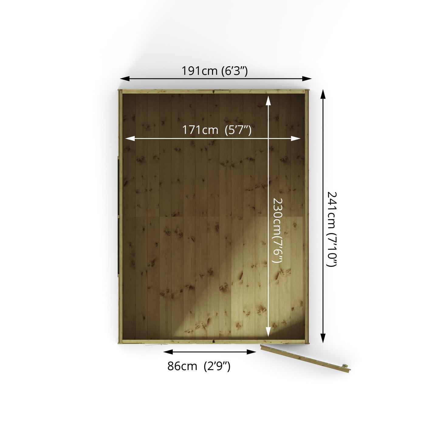 Mercia Dip Treated Shiplap Security Apex Shed 8'x6'