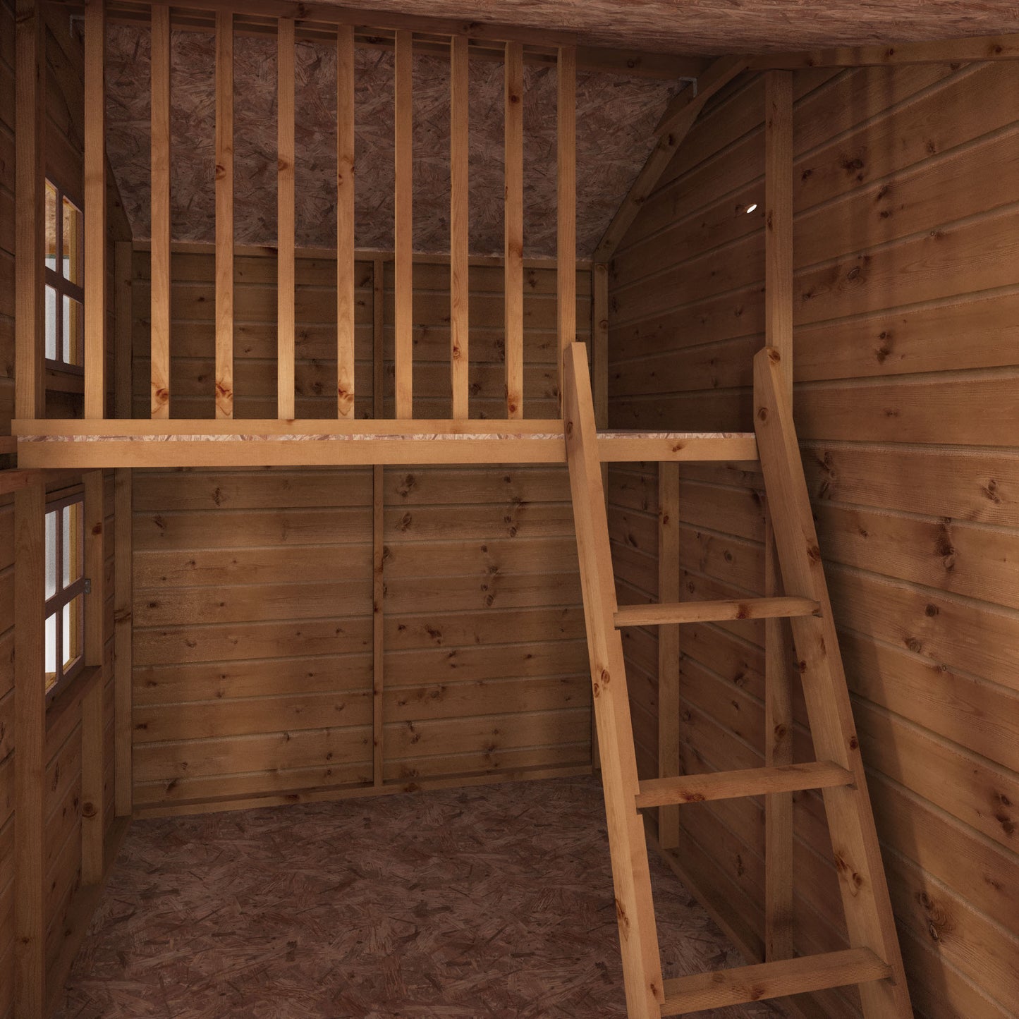 Snowdrop Playhouse with loft 7'x5'