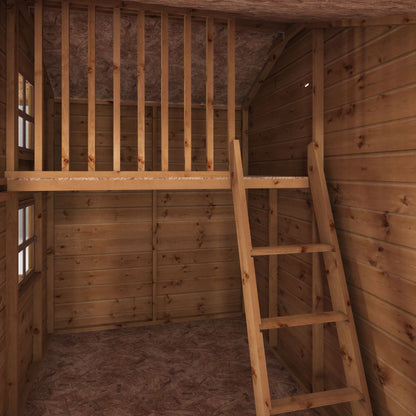 Snowdrop Playhouse with loft 7'x5'