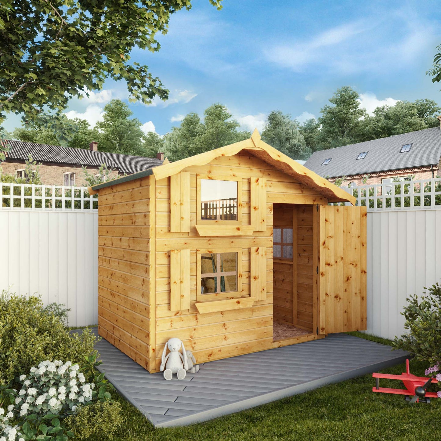 Snowdrop Playhouse with loft 7'x5'