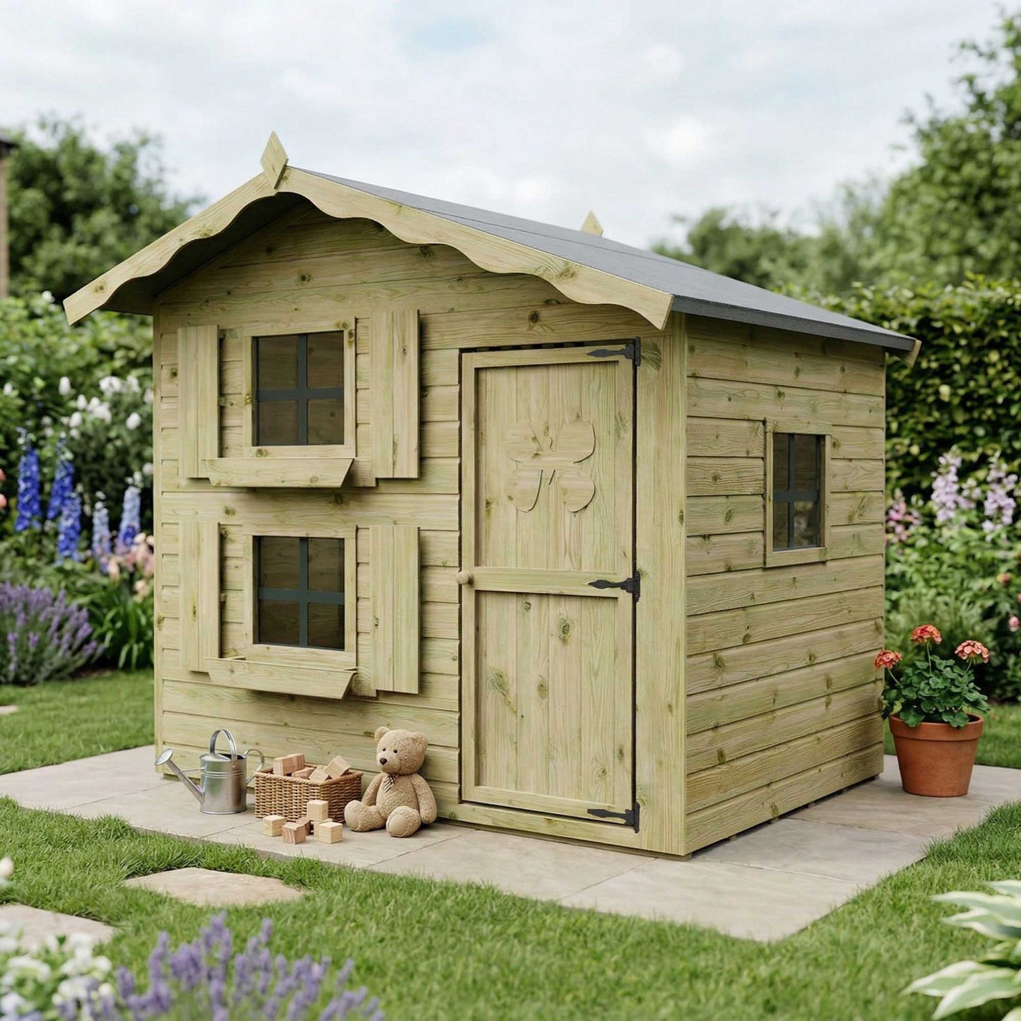 Snowdrop Playhouse with loft 7'x5'