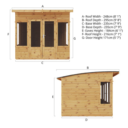 Premium Helios Summerhouse 8'x8'