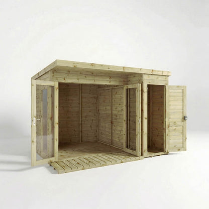 Premium Garden Room Summerhouse with Side Shed 10'x8'