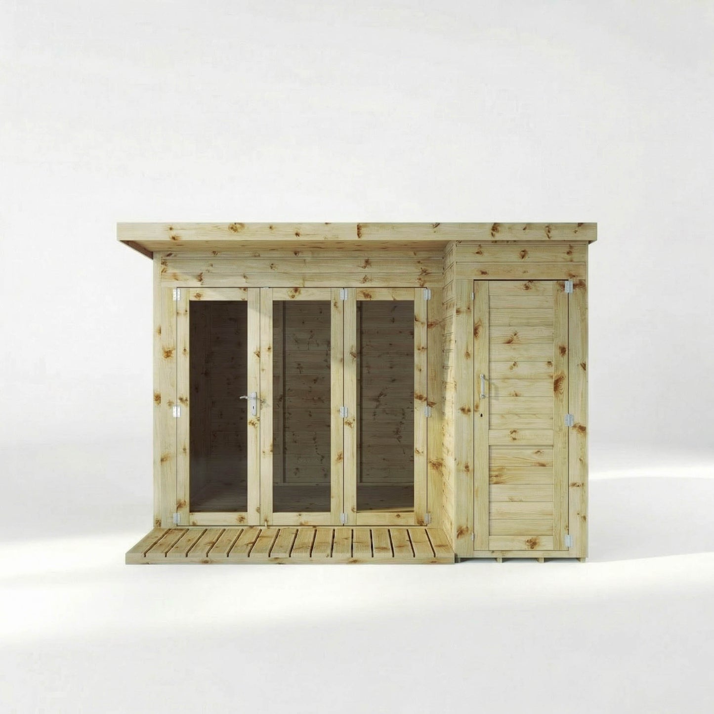 Premium Garden Room Summerhouse with Side Shed 10'x8'