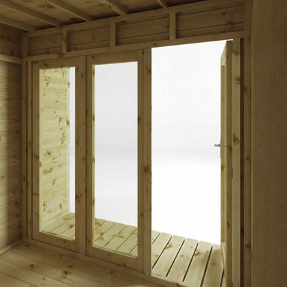 Premium Garden Room Summerhouse with Side Shed 10'x8'