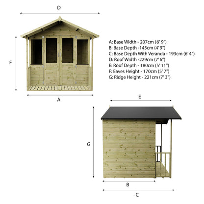 Traditional Summer House 7'x7'