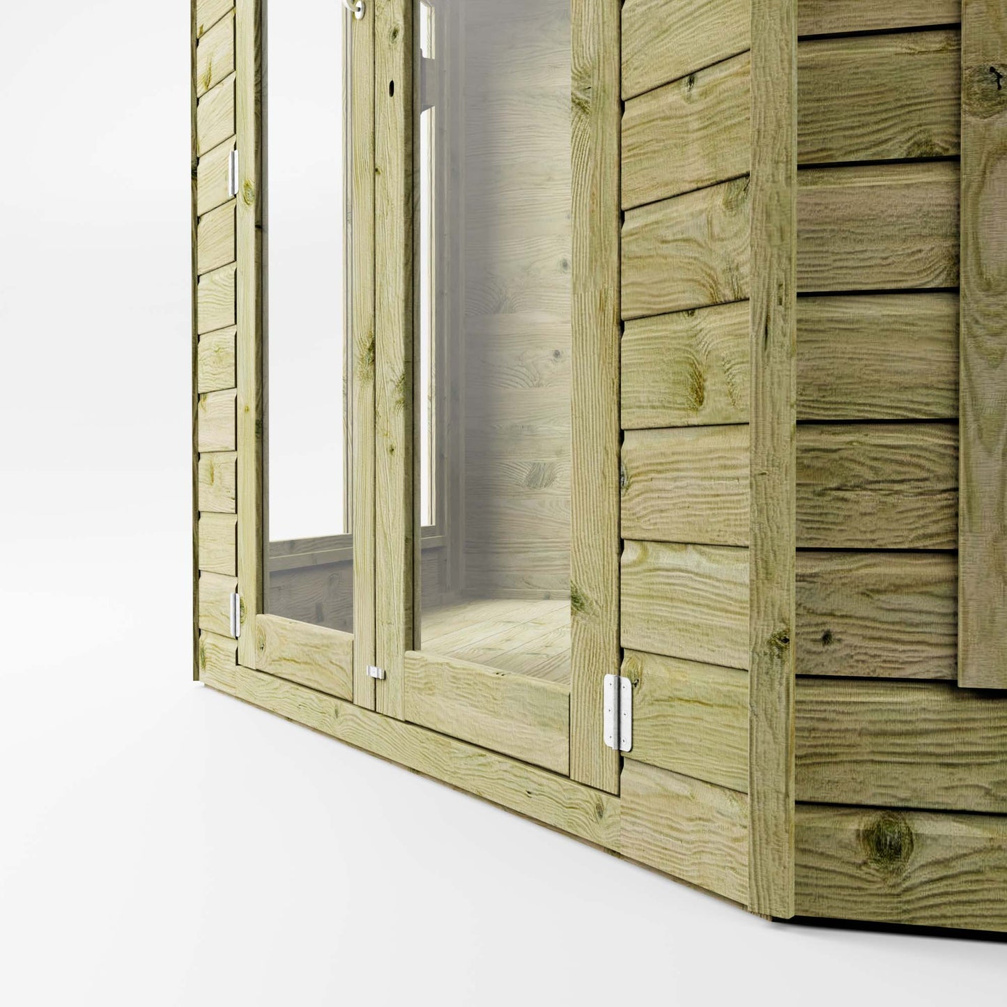 Premium Corner Summerhouse with side Shed 9'x13'
