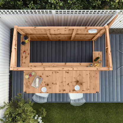 Mercia Premium Pressure Treated Garden Bar 9 x 4 With Shutters