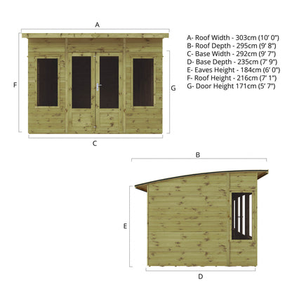 Premium Helios Summerhouse 10'x8'