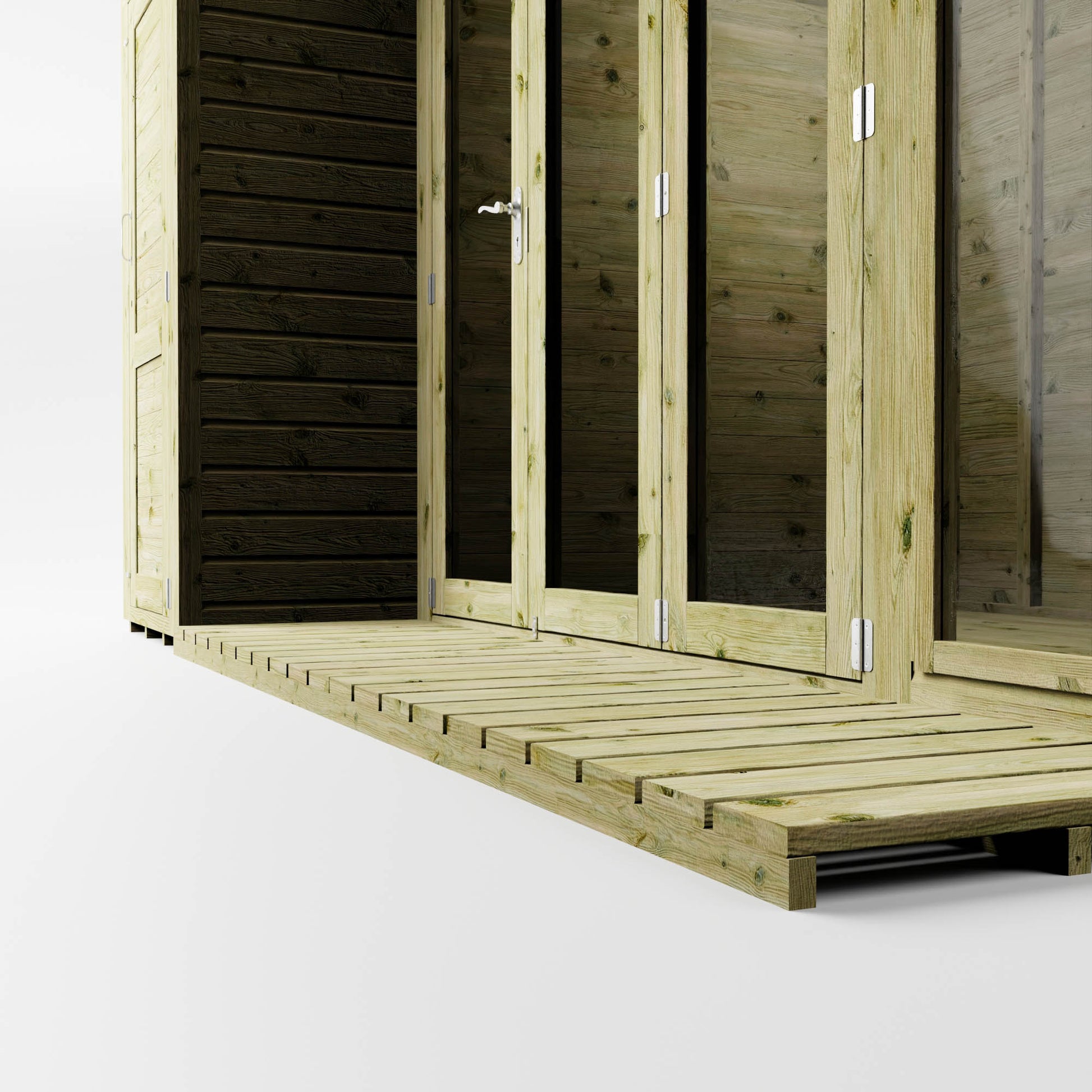 Premium Garden Room Summerhouse with Side Shed 12'x8' - Taylors Garden Buildings (view 6)