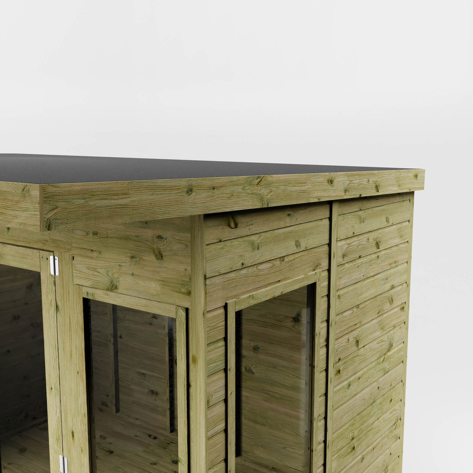 Premium Garden Room Summerhouse with Side Shed 12'x8' - Taylors Garden Buildings (view 5)
